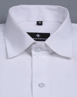 WARMING WHITE PLAIN COTTON SHIRT
