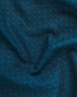 VARLET BLUE DOBBY TEXTURED GIZA COTTON SHIRT