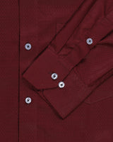 Maroon Jacquard Dobby premium Cotton Shirt