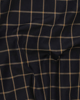 Black with Yellow Checks Premium Cotton Shirt