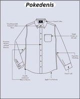 CLASSIC BLUE STRIPED WITH WHITE CUFF AND COLLR FORMAL COTTON SHIRT