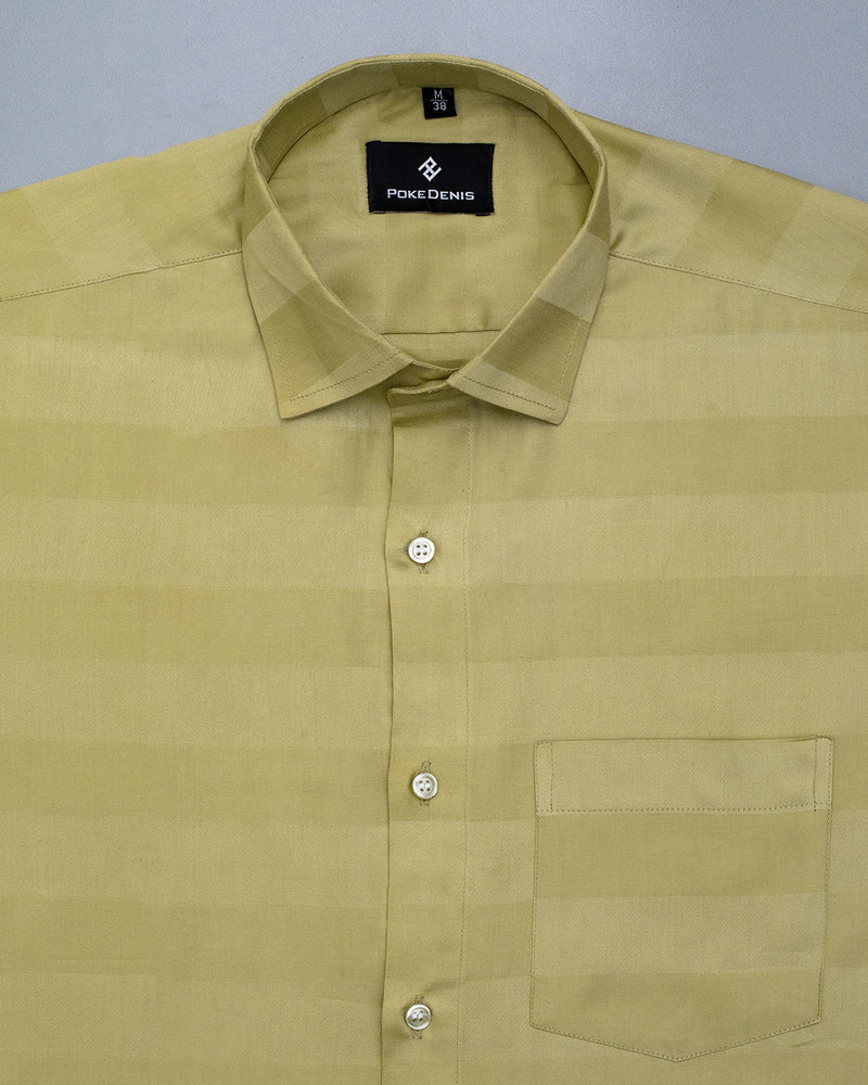 Moon Mist Yellow Lenon super soft premium Giza cotton shirt
