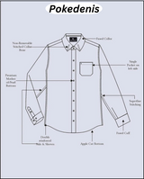 BRIGHT WHITE WITH BLACK CUFF COLLA DOBBY TEXTURED PREMIUM GIZA COTTON SHIRT