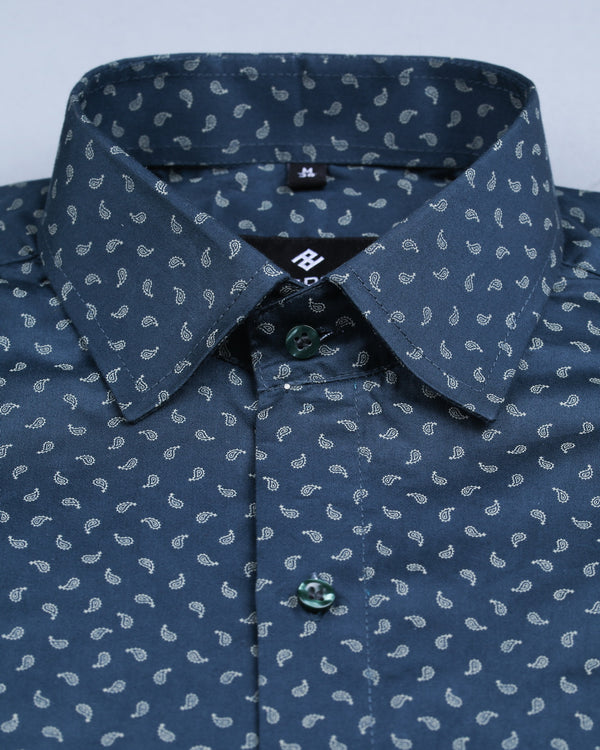 fantastic blue printed shirt