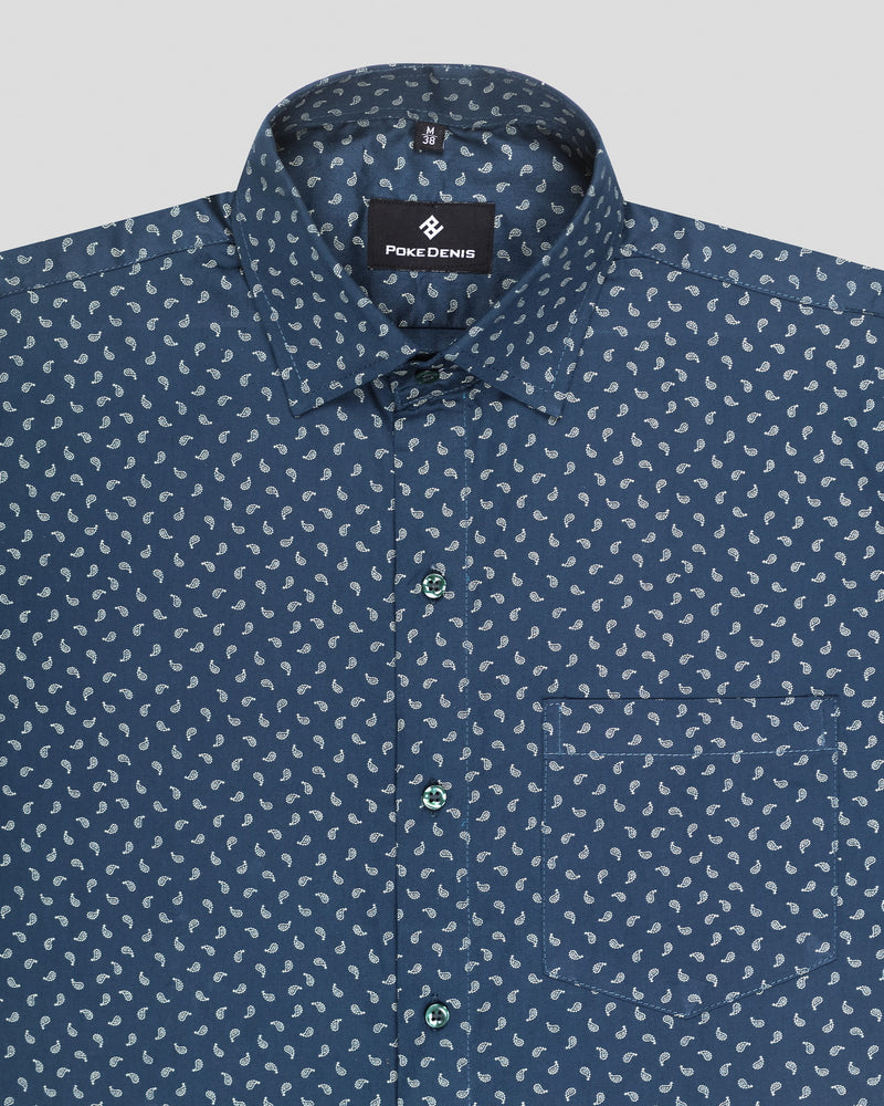 fantastic blue printed shirt