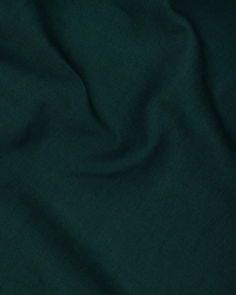 DARK GREEN PLAIN PREMIUM COTTON SHIRT