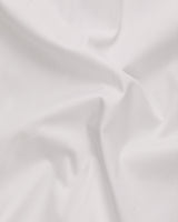 BRIGHT WHITE WITH BLACK STRIPEB PATTERNED SUPER SOFT GIZA COTTON SHIRT